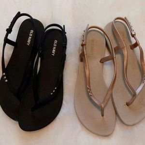 Both pairs old navy sandals